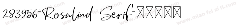 283956-Rosalind Serif字体转换